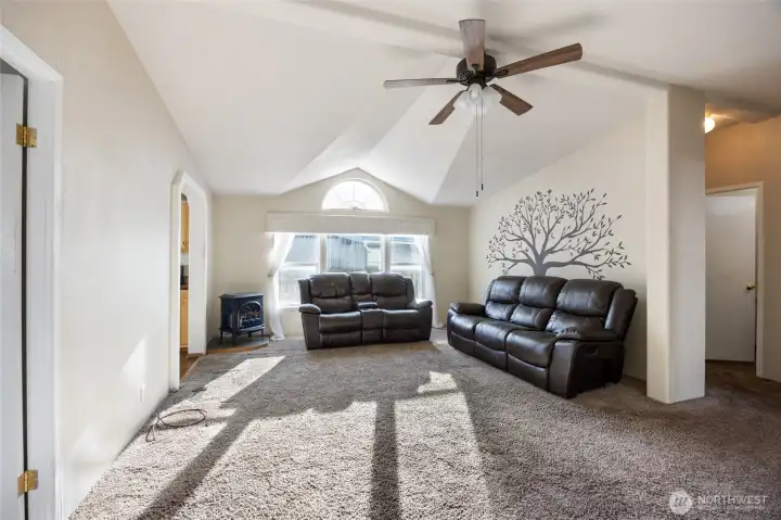 Abundant Natural Light/ Vaulted Ceilings