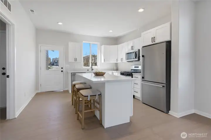 Brand New Kitchen with Large Island