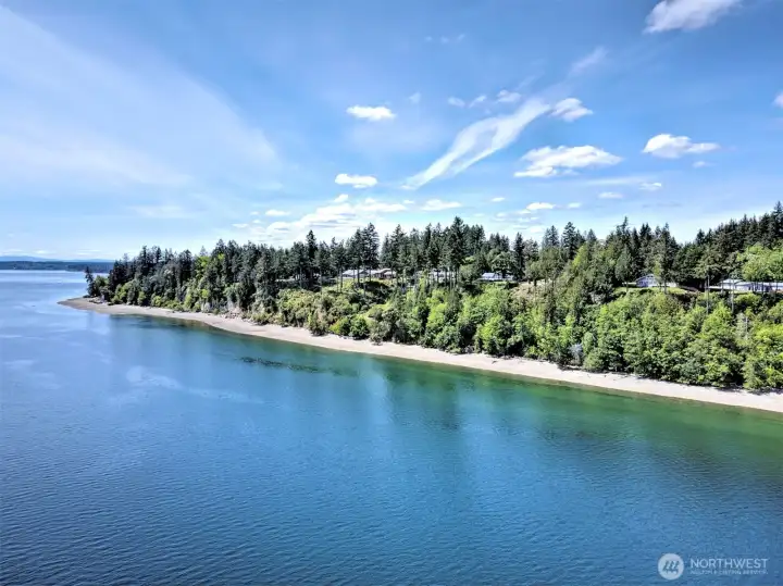 East side Stretch Island looking south.