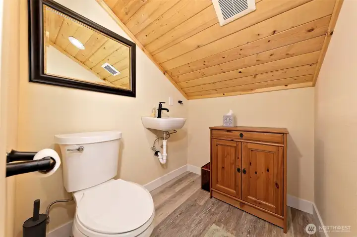 Loft half bath.
