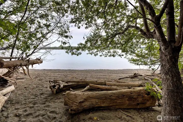 Gorgeous pebble beach. Summer Orca sitings are common!!