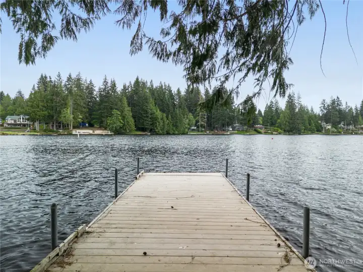 Private dock ready for your boat.