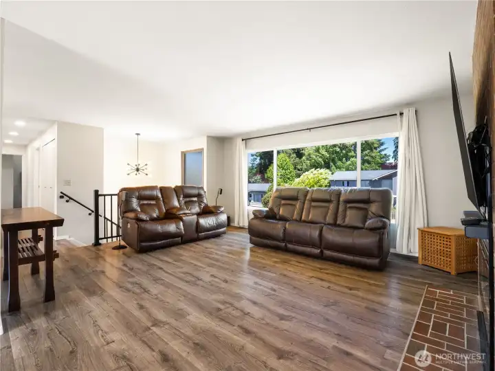 The large picture window lets natural light flow into this amazing space. The large picture window lets natural light flow into this amazing space.