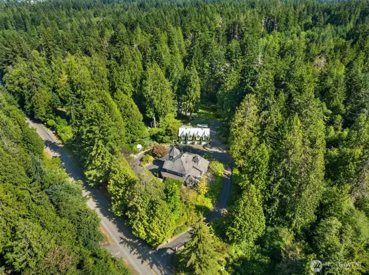 Aerial view of the entire property. Aerial view of the entire property.