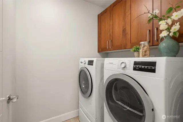 Separate laundry room with washer & dryer included