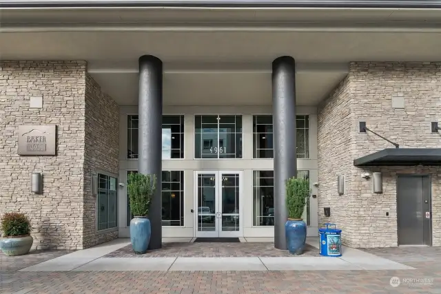 Welcome Home!  To the right  of the photo is your move-in elevator; straight ahead is the Lobby entrance