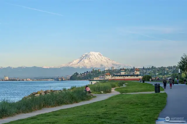 Enjoy miles of paved waterfront paths