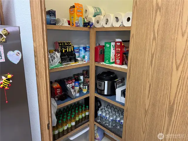 Pantry and to the left is the utility....