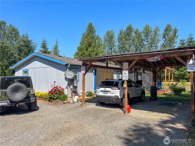 Double car carport
