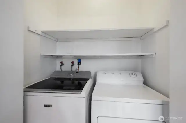 Full size laundry, located off of the kitchen.