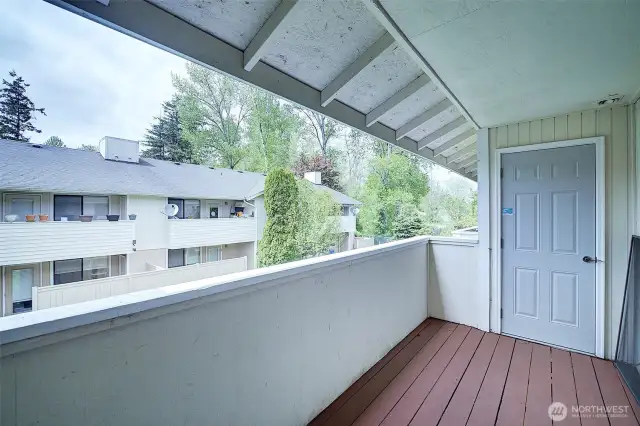 Deck/balcony great place to relax.