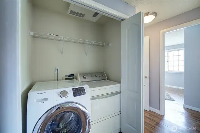 Washer and dryer included