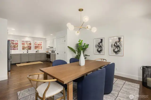 With dining right off the kichen you'll have plenty of space to host.