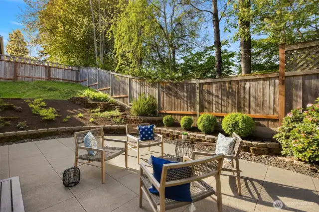 This large, sunny patio is perfect for summer BBQ's.