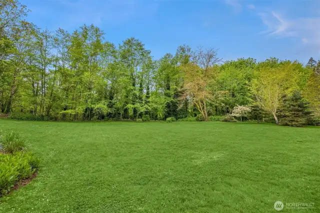 If you want a bigger yard, you have this HUGE community space at the end of the lane with the added bonus of not having to mow!