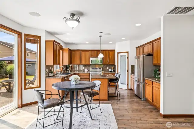 Kitchen opens to the family room for easy connection and everyday living.