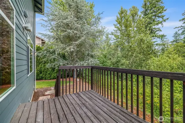 A quiet side patio perfect for morning coffee or evening unwinding.