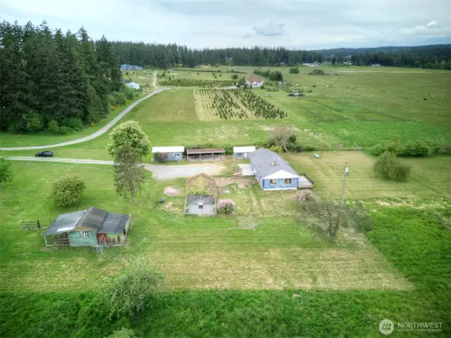Aerial view of property