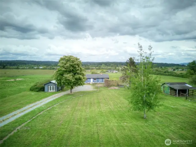 Front aerial view