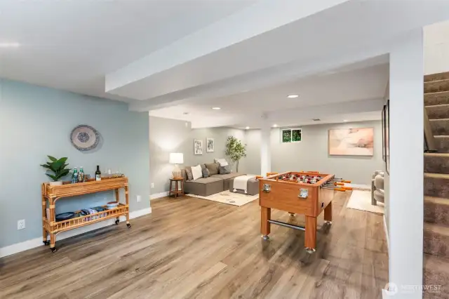Fully Finished basement for extra rec space!