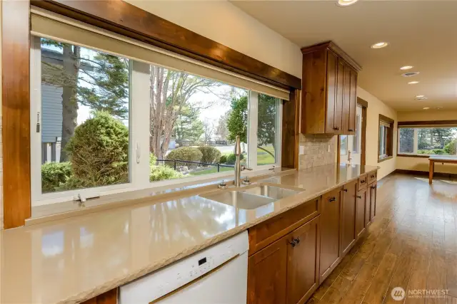 ADU kitchen and living room