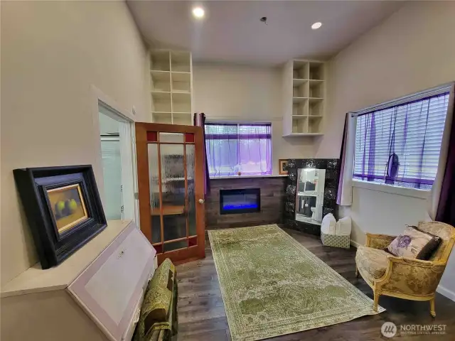 Bedroom with Fireplace