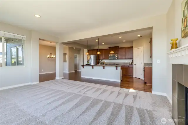 Open concept living area