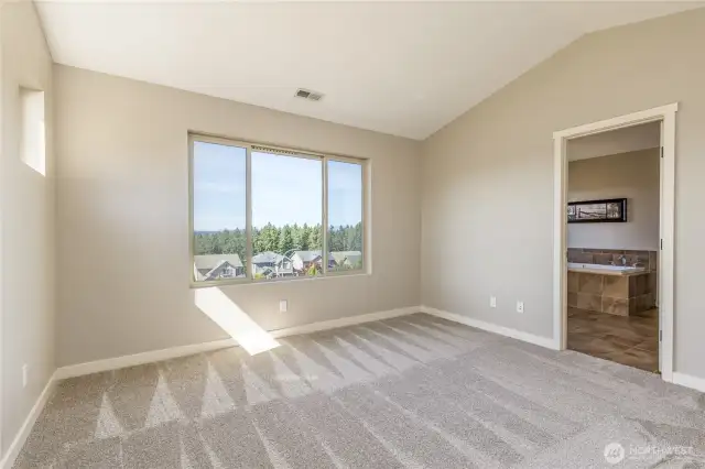 Primary suite with a fantastic view