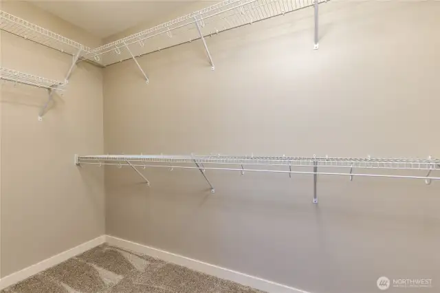 Primary walk-in closet