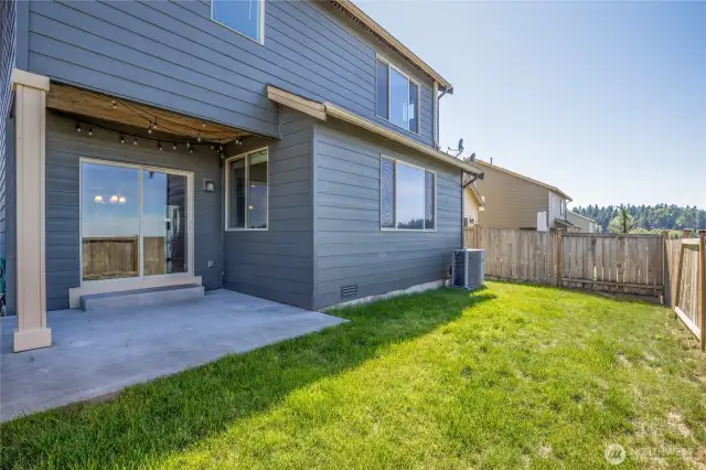 Fully-fenced yard