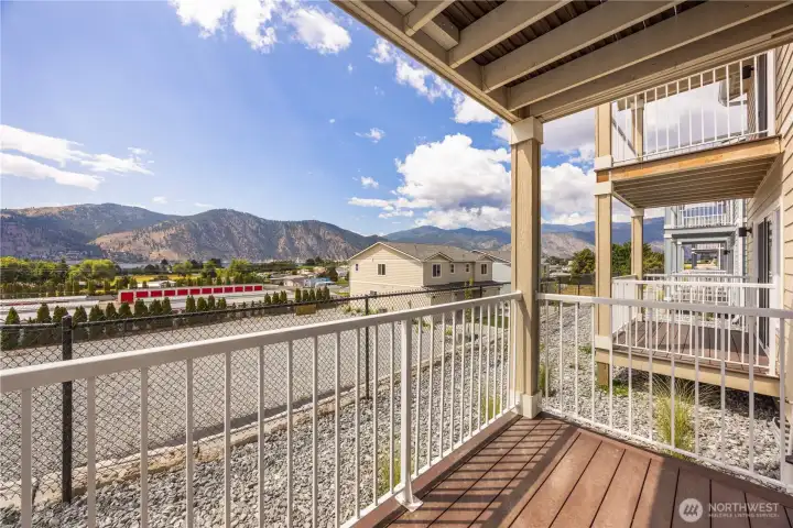 Huge views even from the lower level deck.