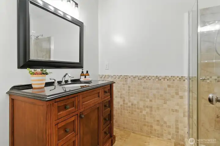 3/4 bath on main level
