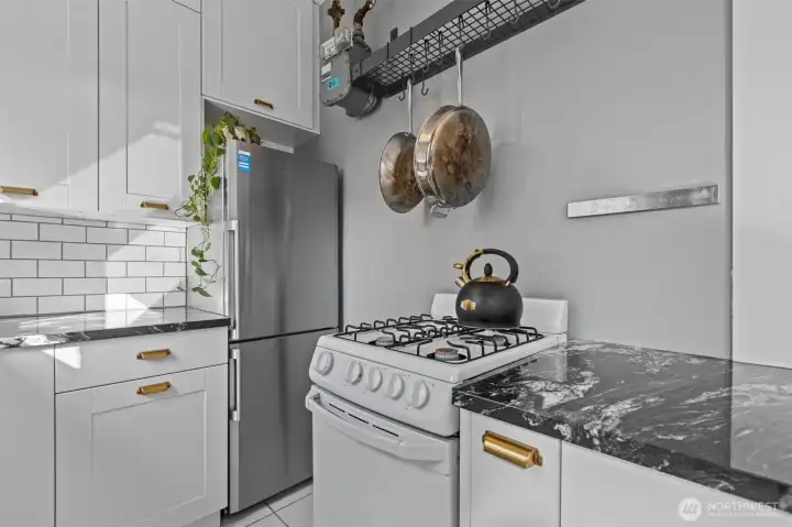 gas stove top
