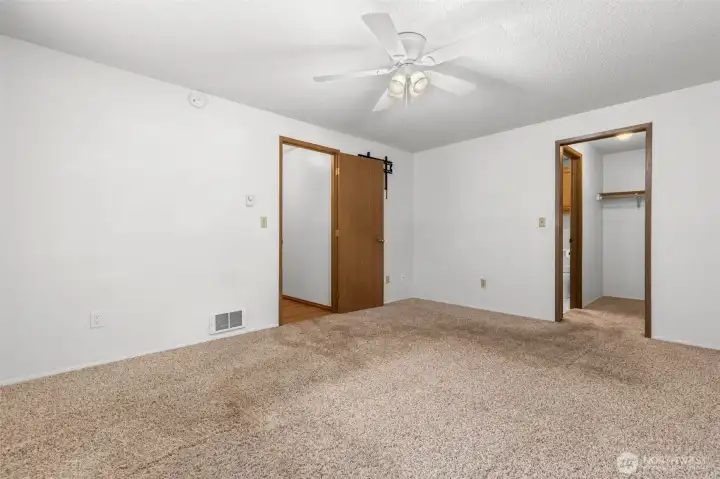 Primary suite is oversized