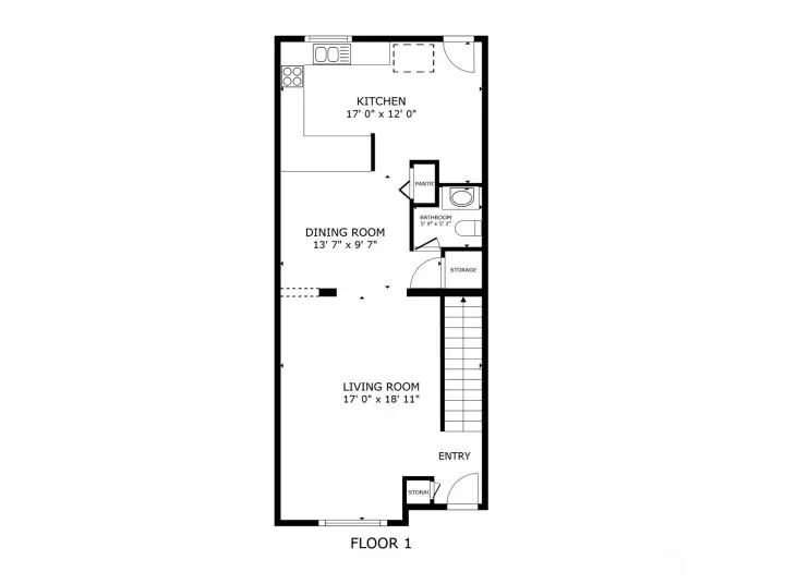 Main level floor plan