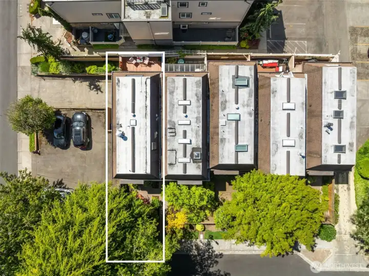 End unit conveniently located next to the Owner's additional uncovered Parking Lot