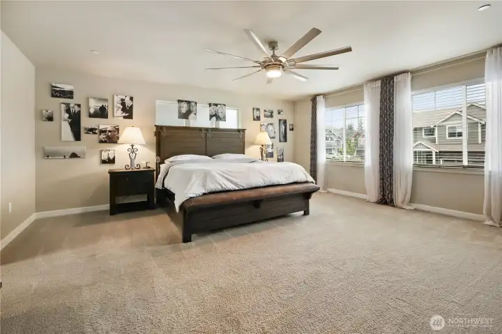 Very large primary with new Bigass ceiling fan