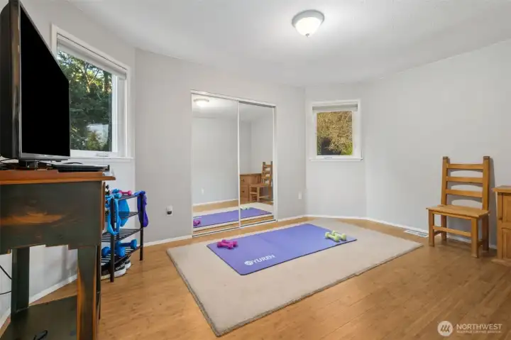 Versatile 4th bedroom perfect for a home office, gym, or playroom.