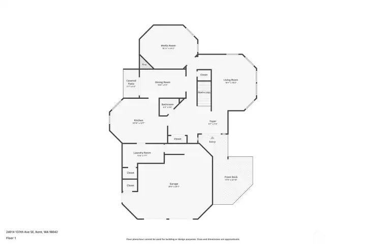 Main level floor plan
