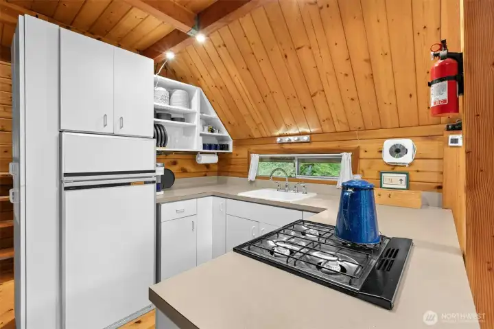 A perfect kitchen for making a hearty weekend brunch before you head out to explore the island.
