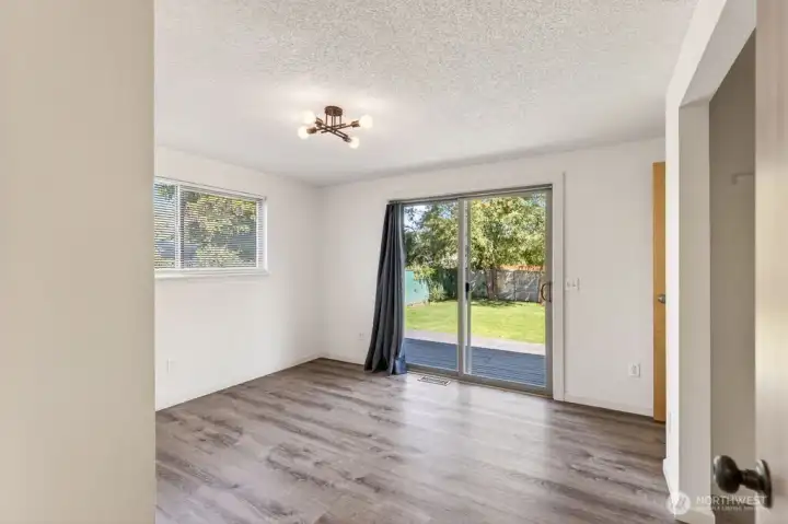 Sliders off Primary to back deck