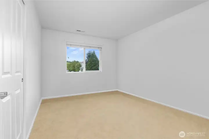 Bedroom #2,  Photoshopped to remove personal items still in the home
