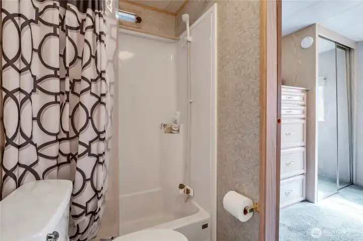 Full bathroom adds convenience and comfort during extended stays.