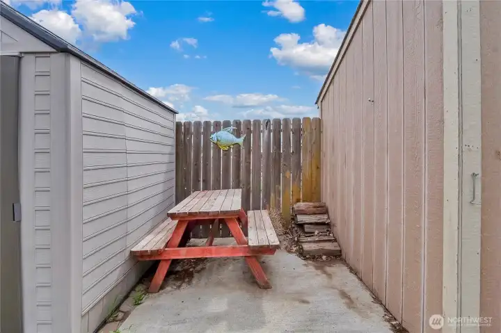 Secure space for recreational equipment and seasonal supplies.