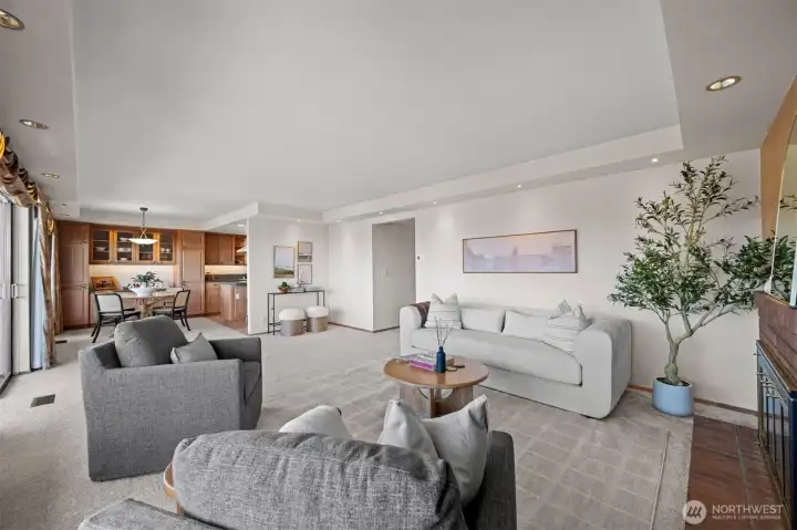 Open and inviting floorplan makes holiday gatherings so much fun!