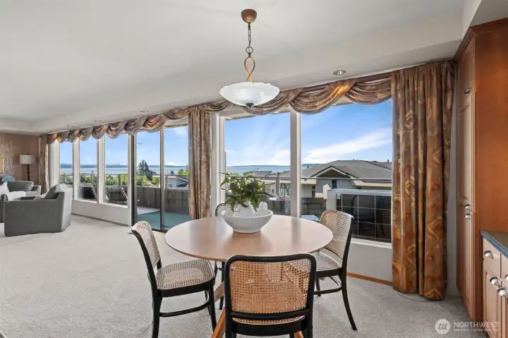 The view will capture you from every space in this lovely home. New furnace, heat pump, and air conditioning just installed for those warm summer days.