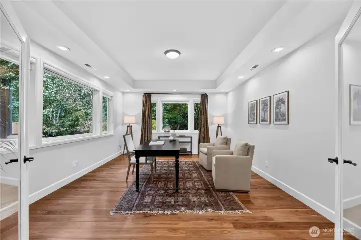 Light filled Basement Office