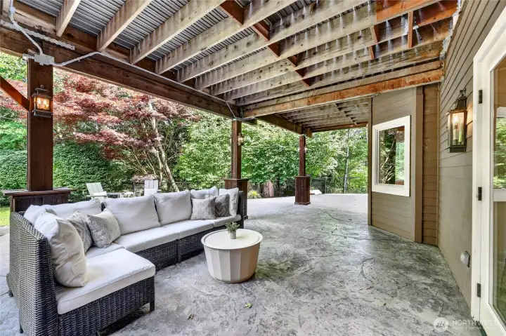 Covered Patio off Walkout Basement
