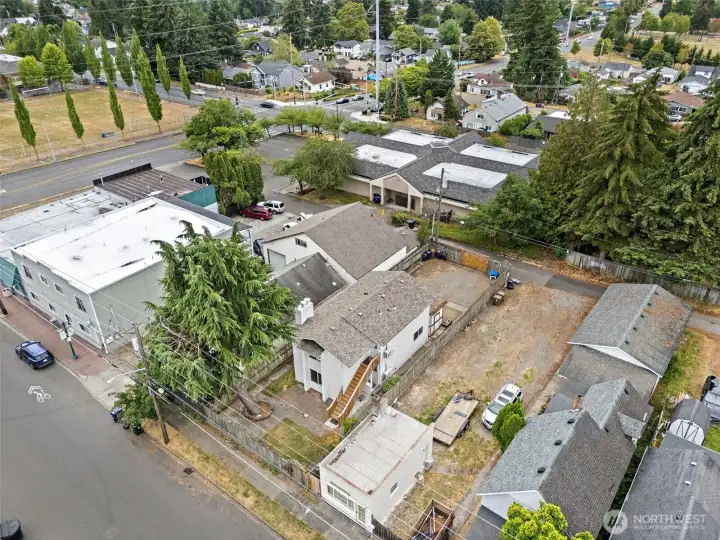 Overhead view of property