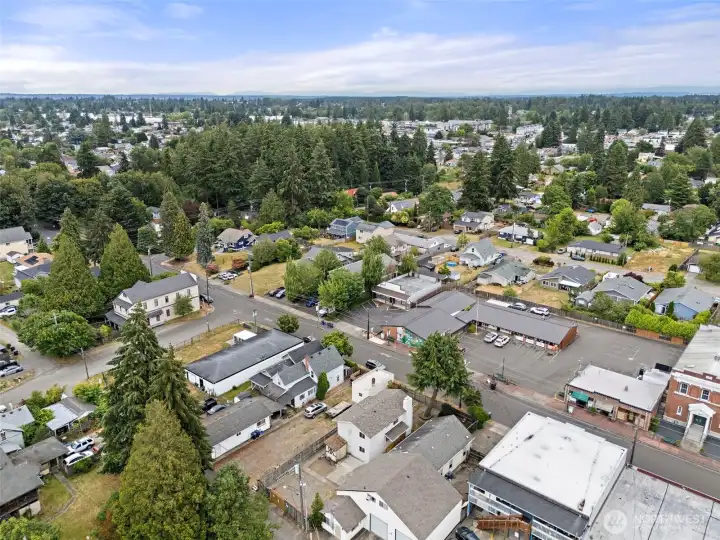 Overhead view of property